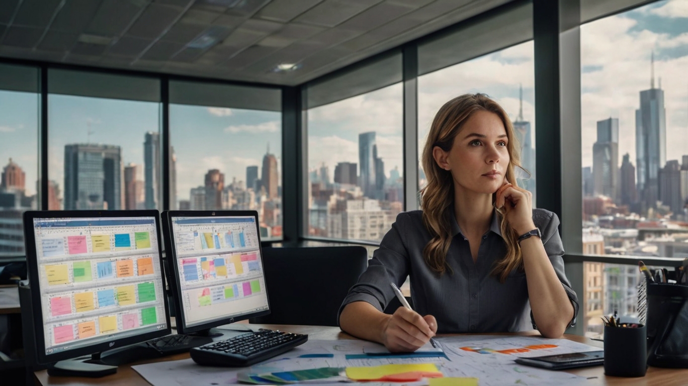 Financial professionals working together